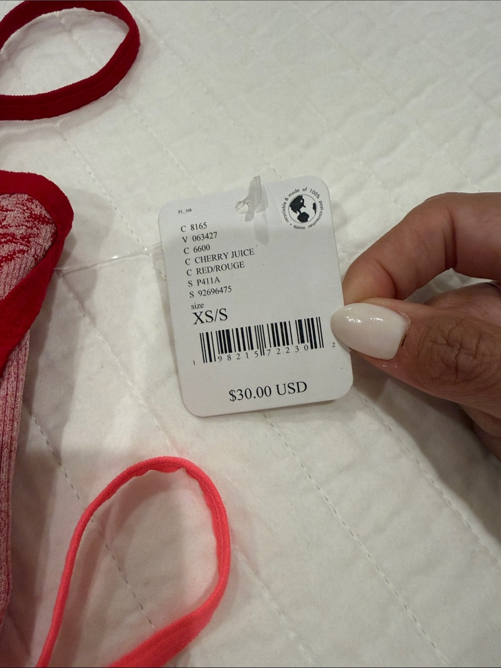 Free People Lace Bandeau Bralette Duo - Coral Pink & Burgundy - Picture 3 of 5